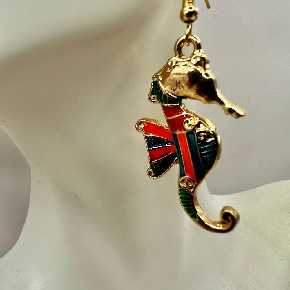 Seahorse earrings - Picture 2 of 7
